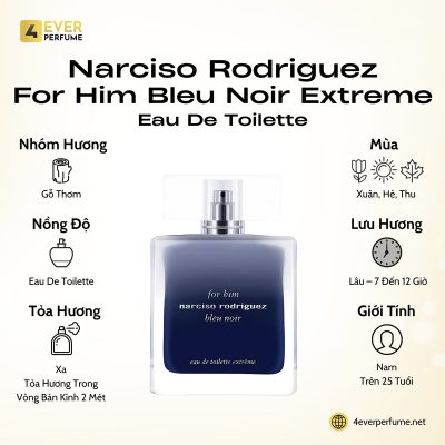 Narciso Rodriguez For Him Bleu Noir Eau De Toilette Extreme H1