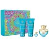 Gift Set Versace Pour Femme Dylan Turquoise 4pcs (EDT 100ml + Body Lotion 100ml + Shower gel 100ml + EDT 5ml)