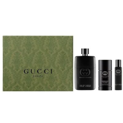 Gift Set Gucci Guilty Pour Homme Eau de Parfum 3pcs (EDP 90ml & EDP 15ml & Deodorant Stick 75g)