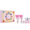 Gift Set Versace Bright Crystal 4pcs - Spring Set (EDT 90ml & EDT 5ml & Body Lotion 100ml & Shower gel 100ml)