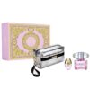 Gift Set Versace Bright Crystal 3pcs (EDT 90ml & EDT 10ml & Travel Bag)