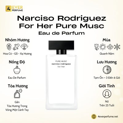 Narciso Rodriguez For Her Pure Musc Eau de Parfum H1