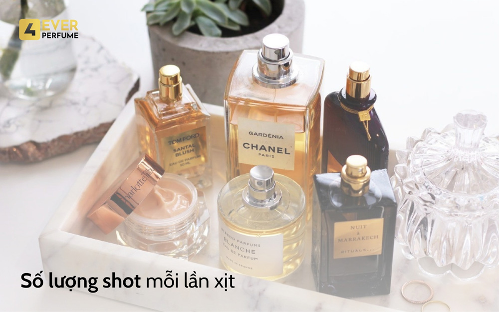 Chú ý số lượng shot mỗi lần xịt